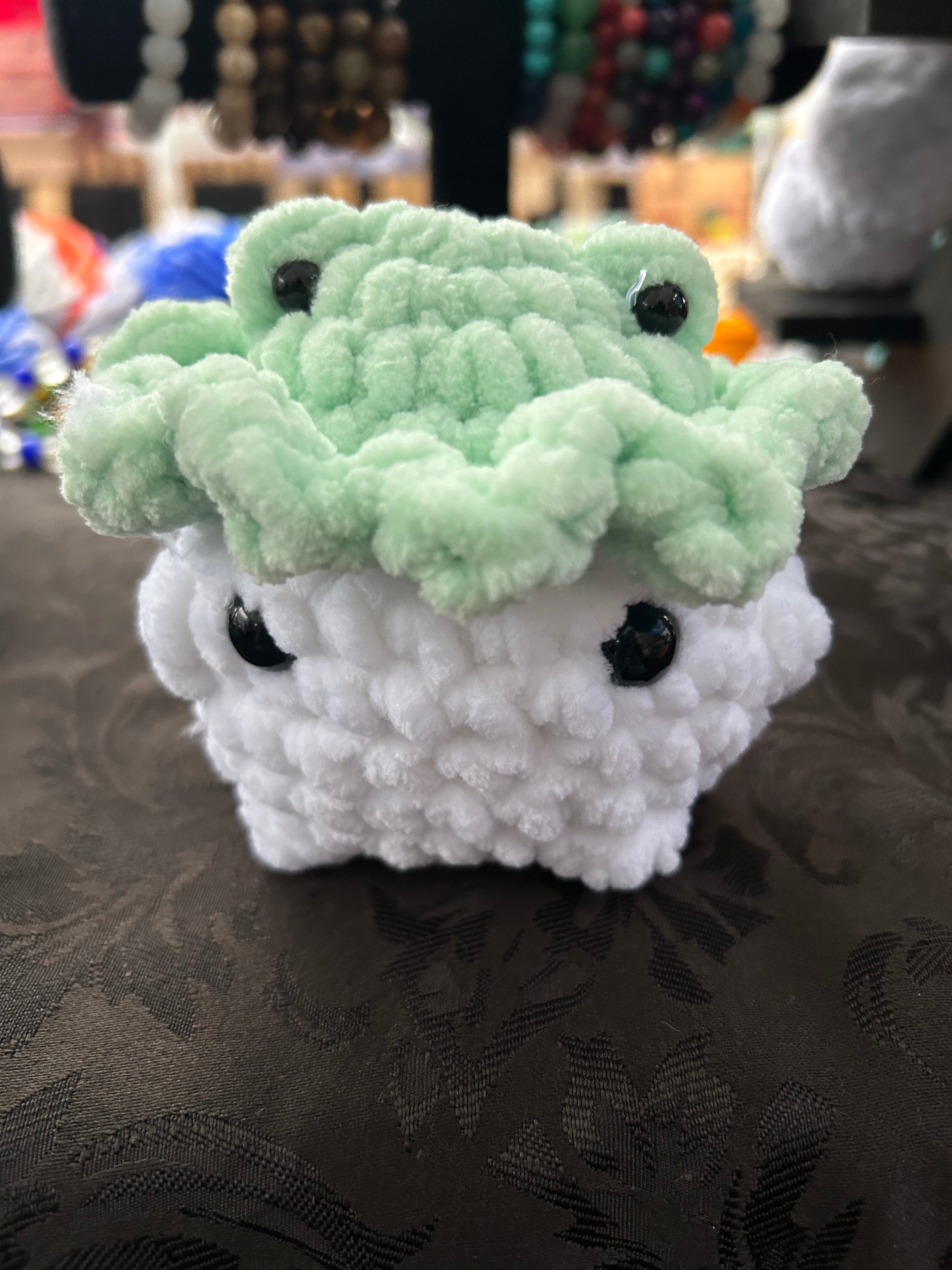 Frog hat Mushroom plush