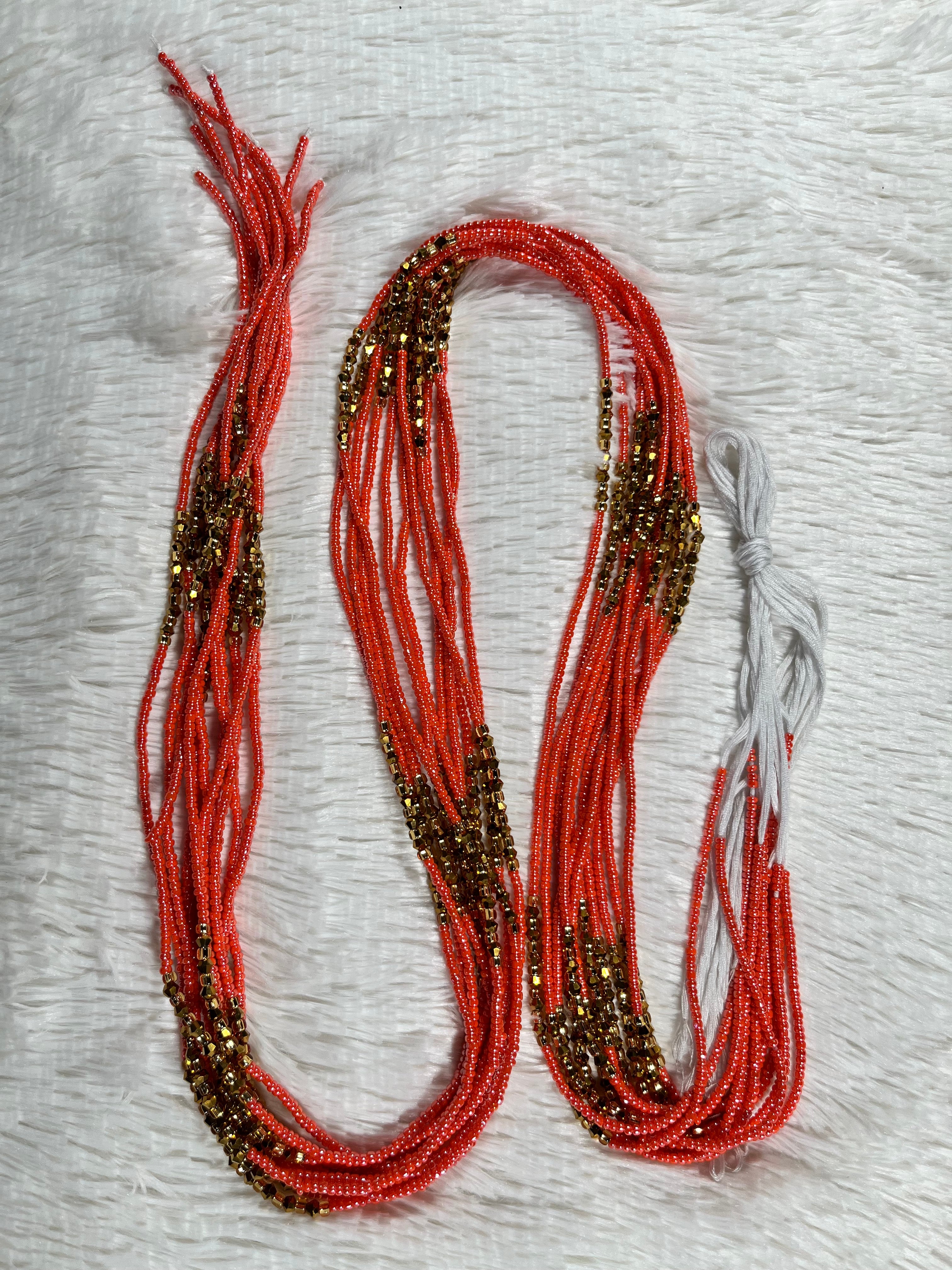 Coral Gemmed Beads