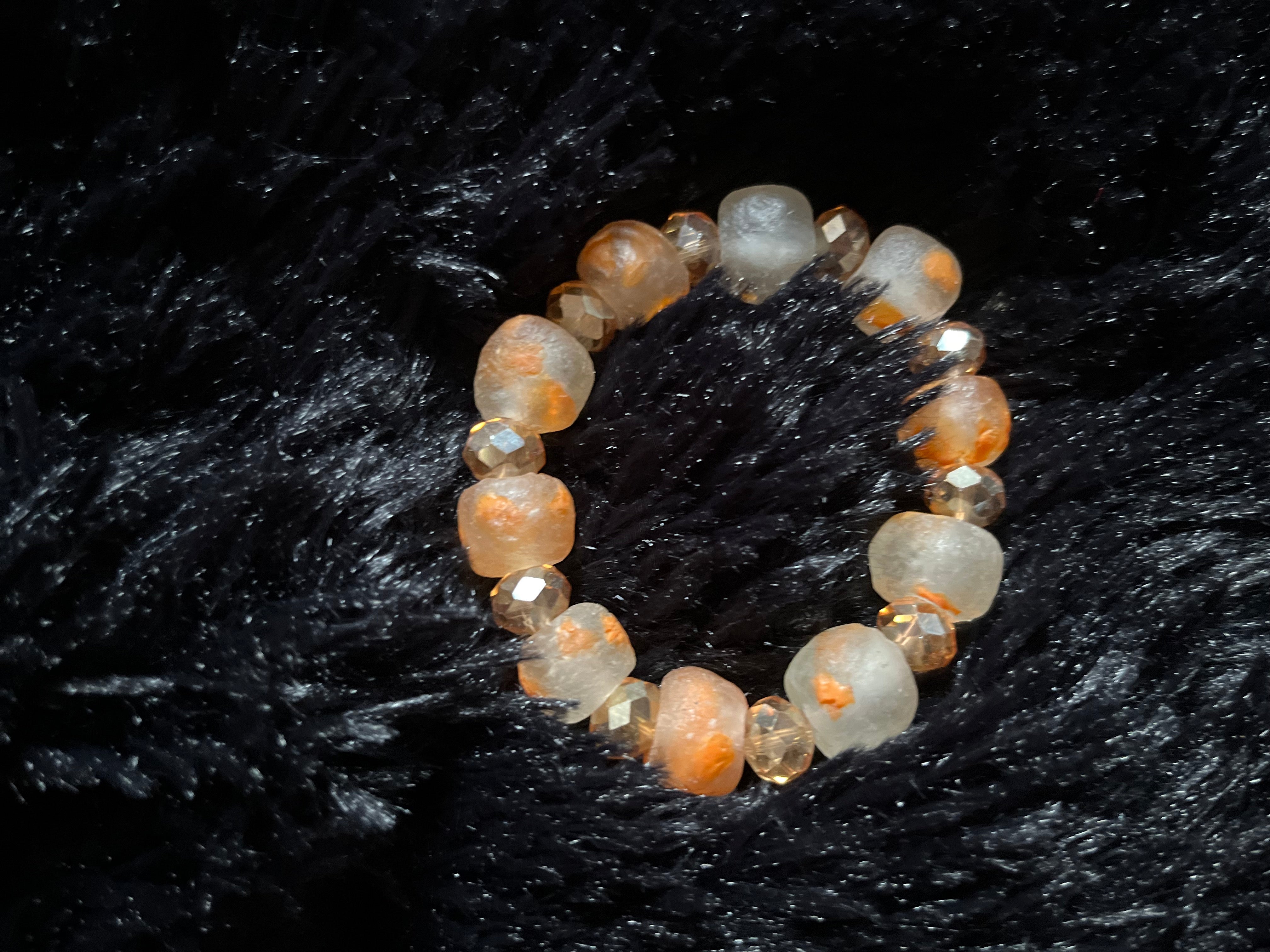 Orange stone bracelet